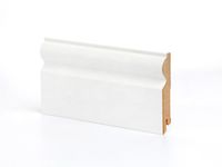 Плинтус напольный Ликорн K-09 Белый — фото 1, Напольные плинтусы