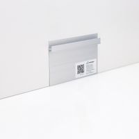 Плинтус напольный Ликорн Скрытый плинтус / Теневой профиль с креплением под стеновые панели Серебристый — фото 5, Напольные плинтусы