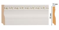 Товар: Плинтус Decomaster 2400x95x15 мм арт-153-54 - фото 1 Плинтус Decomaster 2400x95x15 мм арт-153-54 — фото 1, Плинтуса напольные