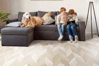 Пробковое покрытие CorkStyle Chevron Creme — фото 8, Пробковые покрытия