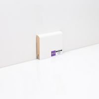 Плинтуса Deartio Эконом Белый МДФ 2050х80х16 мм арт-W02-80 — фото 4, Напольные плинтусы