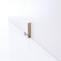 Плинтуса Deartio Эконом Белый МДФ 2050х80х16 мм арт-W06-80 — фото 3, Напольные плинтусы