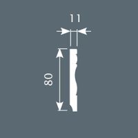 Плинтус напольный Cosca Decor PX015 — фото 3, Напольные плинтусы