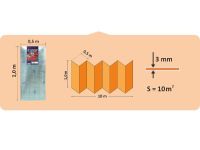 Подложка Solid Подложка-гармошка с пароизоляцией оранжевая 3мм — фото 12, Подложка