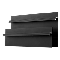 Плинтус напольный Ликорн Теневой профиль напольный черный — фото 9, Напольные плинтусы