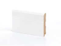 Плинтус напольный Ликорн K-07 Белый — фото 1, Напольные плинтусы