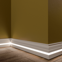 Плинтус Evrowood 2000x100x18 мм арт-PN 090 led — фото 3, Плинтуса напольные