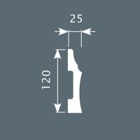 Плинтус напольный Cosca Decor PX009 — фото 2, Напольные плинтусы