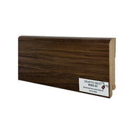 Плинтус напольный Deartio Волжский вяз коричневый B302-23 — фото 1, Напольные плинтусы