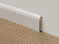 Плинтус напольный FloorWay White — фото 1, Напольные плинтусы