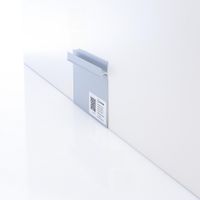 Плинтус напольный Ликорн Скрытый плинтус / Теневой профиль с креплением под стеновые панели Серебристый — фото 7, Напольные плинтусы