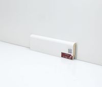 Плинтуса Deartio Премиум Белый МДФ 2050х60х16 мм арт-U 102-60 — фото 1, Напольные плинтусы