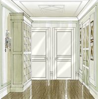 Модульный паркет Da Vinci Авторский проект Квартирный Вопрос "Акварель" диз. Лелы Кавторадзе — фото 13, Модульный паркет