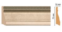 Плинтус Decomaster 2400x70x16 мм арт-193-59 — фото 1, Плинтуса напольные