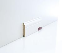 Плинтуса Deartio Премиум Белый МДФ 2050х80х16 мм арт-U 104-80 — фото 2, Напольные плинтусы