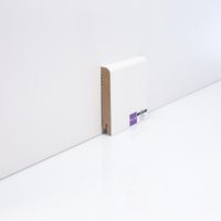 Плинтуса Deartio Эконом Белый МДФ 2050х100х16 мм арт-W02-100 — фото 1, Напольные плинтусы