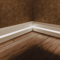 Плинтус Evrowood 2000x83x12 мм арт-PN 060 led — фото 1, Плинтуса напольные