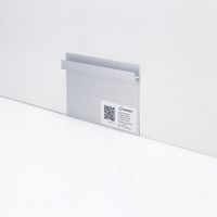 Плинтус напольный Ликорн Скрытый плинтус / Теневой профиль с креплением под стеновые панели Серебристый — фото 3, Напольные плинтусы