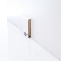 Плинтуса Deartio Эконом Белый МДФ 2050х100х16 мм арт-W02-100 — фото 7, Напольные плинтусы