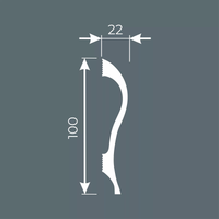 Плинтус напольный Cosca Decor PX038 — фото 2, Напольные плинтусы