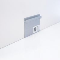 Плинтус напольный Ликорн Скрытый плинтус / Теневой профиль с креплением под стеновые панели Серебристый — фото 1, Напольные плинтусы