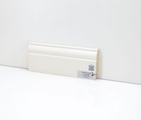 Плинтус напольный Deartio Кремовый U 104-80 9010 — фото 2, Напольные плинтусы