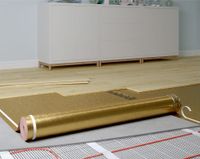 Подложка Solid Рулонная с пароизоляцией SPC Solid IXPE Thermo Розовая 1 мм — фото 1, Подложка