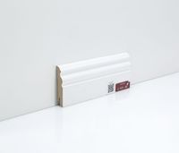 Плинтуса Deartio Премиум Белый МДФ 2050х80х18 мм арт-U 105-80 — фото 4, Напольные плинтусы