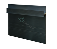 Плинтус напольный Ликорн Скрытый плинтус / Теневой профиль с креплением под стеновые панели Черный — фото 1, Напольные плинтусы