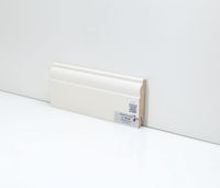 Плинтус напольный Deartio Кремовый U 104-80 9010 — фото 1, Напольные плинтусы