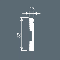 Плинтус напольный Cosca Decor PX032 — фото 1, Напольные плинтусы