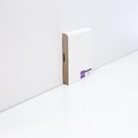 Плинтуса Deartio Эконом Белый МДФ 2050х120х16 мм арт-W02-120 — фото 1, Напольные плинтусы