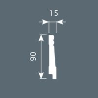 Плинтус напольный Cosca Decor PX016 — фото 3, Напольные плинтусы