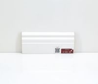 Плинтуса Deartio Премиум Белый МДФ 2050х80х18 мм арт-U 105-80 — фото 5, Напольные плинтусы