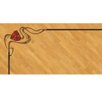 Художественный паркет Da Vinci паркетный бордюр 26-129 — фото 1, Художественный паркет