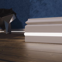 Плинтус Evrowood 2000x100x16 мм арт-PN 100 led — фото 3, Плинтуса напольные