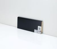 Плинтуса Deartio Премиум Черный МДФ 2050х80х16 мм арт-U 101-80 — фото 6, Напольные плинтусы