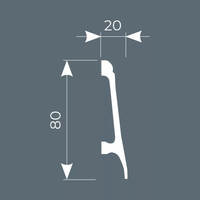 Плинтус напольный Cosca Decor PX018 — фото 3, Напольные плинтусы