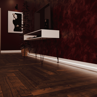 Плинтус Evrowood 2000x80x12 мм арт-PN 040 led — фото 2, Плинтуса напольные