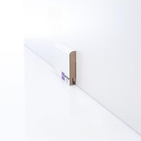 Плинтуса Deartio Эконом Белый МДФ 2050х80х16 мм арт-W02-80 — фото 2, Напольные плинтусы