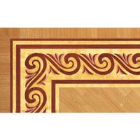 Художественный паркет Da Vinci паркетный бордюр 26-188 — фото 1, Художественный паркет