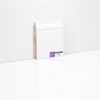 Плинтуса Deartio Эконом Белый МДФ 2050х120х16 мм арт-W04-120 — фото 1, Напольные плинтусы