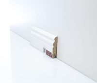 Плинтуса Deartio Премиум Белый МДФ 2050х80х18 мм арт-U 105-80 — фото 7, Напольные плинтусы