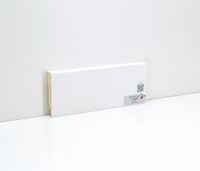 Плинтуса Deartio Премиум Белый МДФ 2050х80х16 мм арт-U 106-80 — фото 1, Напольные плинтусы