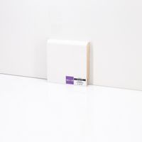 Плинтуса Deartio Эконом Белый МДФ 2050х100х16 мм арт-W02-100 — фото 3, Напольные плинтусы