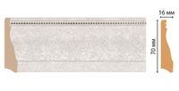 Плинтус Decomaster 2400x70x16 мм арт-193-19D — фото 1, Плинтуса напольные