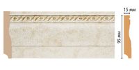 Плинтус Decomaster 2400x95x15 мм арт-153-41 — фото 1, Плинтуса напольные