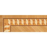 Художественный паркет Da Vinci паркетный бордюр 26-185 — фото 1, Художественный паркет