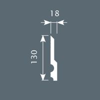 Плинтус напольный Cosca Decor PX011 — фото 1, Напольные плинтусы