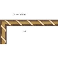 Художественный паркет Da Vinci паркетный бордюр 26-039 — фото 1, Художественный паркет